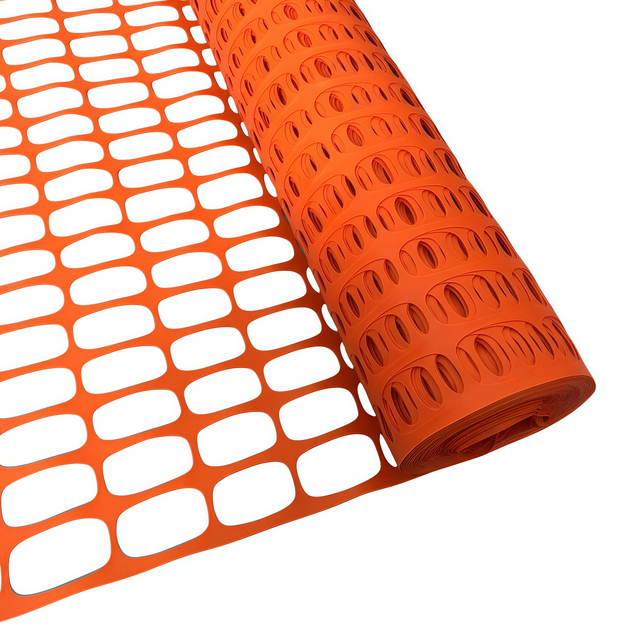 1X50m rigid HDPE plastic orange snow fence safety barrier mesh