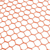 heavy duty rigid HDPE orange safety barrier mesh hexagonal shape net