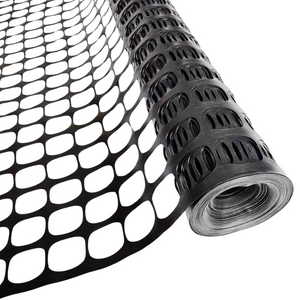 Black Plastic Garden Fence