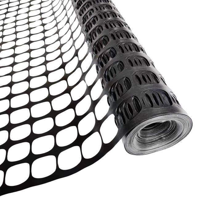 Black Plastic Garden Fence