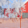 plastic orange snow fence